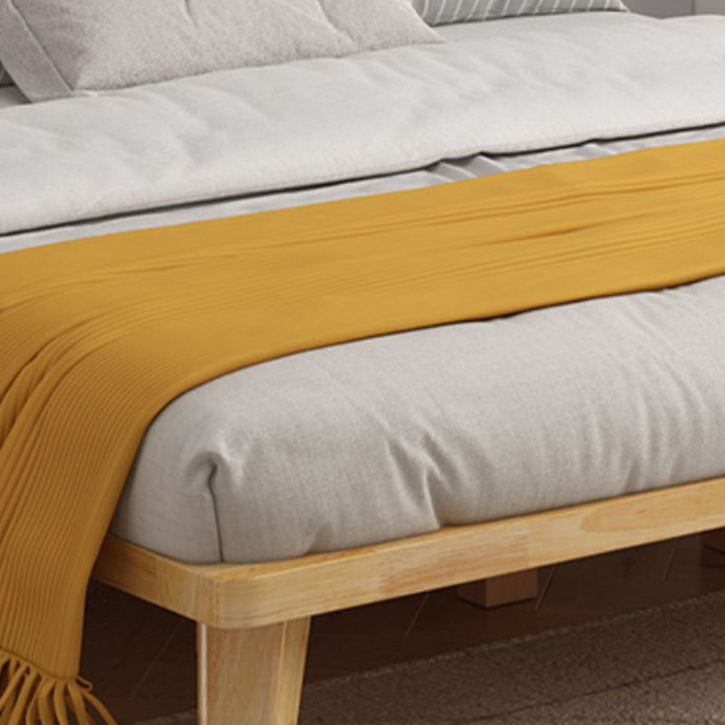 Scandinavisch massief houten platformbed 13.39 "High Natural Bed frame set