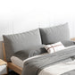 Legno a basso profilo a basso profilo imbottito Nordic da 35,43 pollici H-letto con testiera