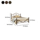 Industrial Open-Frame Bed Retro Metallic Low Profile Bed Frame with Headboard
