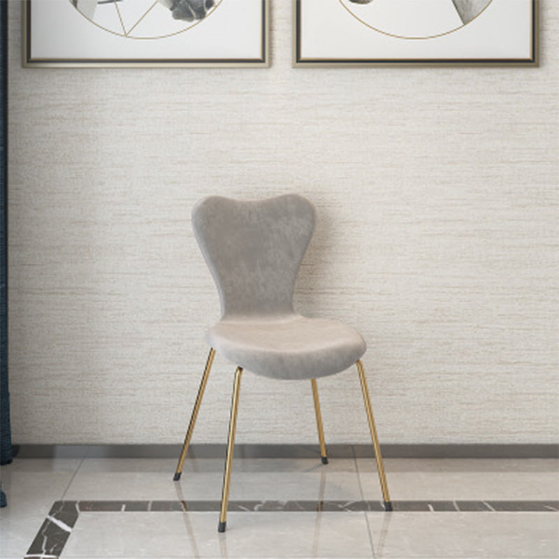 5-Drawers Vanity Makeup Table Set Vanity Stool with Wood Accent Vanity Stool 18"L x 18"W x 31.5"H Grey Clearhalo 'Bedroom Furniture' 'furn' 'furn_makeup_vanities' 'Furniture' 'Makeup Vanities' 'makeup_vanities' 5614574