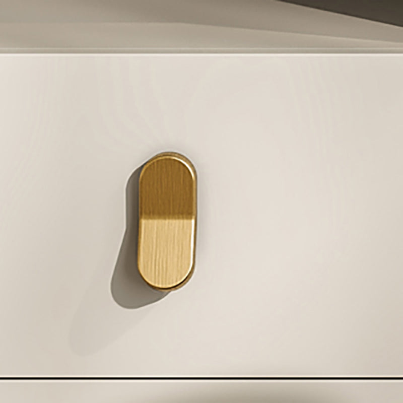 Glam Slate Top Make -up Eitelkeitstisch Tabelle 30,7 "großer beige Schminktisch