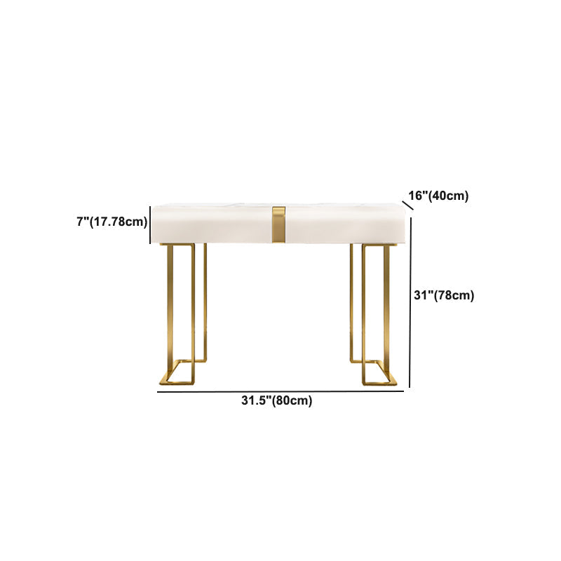 Glam Slate Top Make -up Eitelkeitstisch Tabelle 30,7 "großer beige Schminktisch