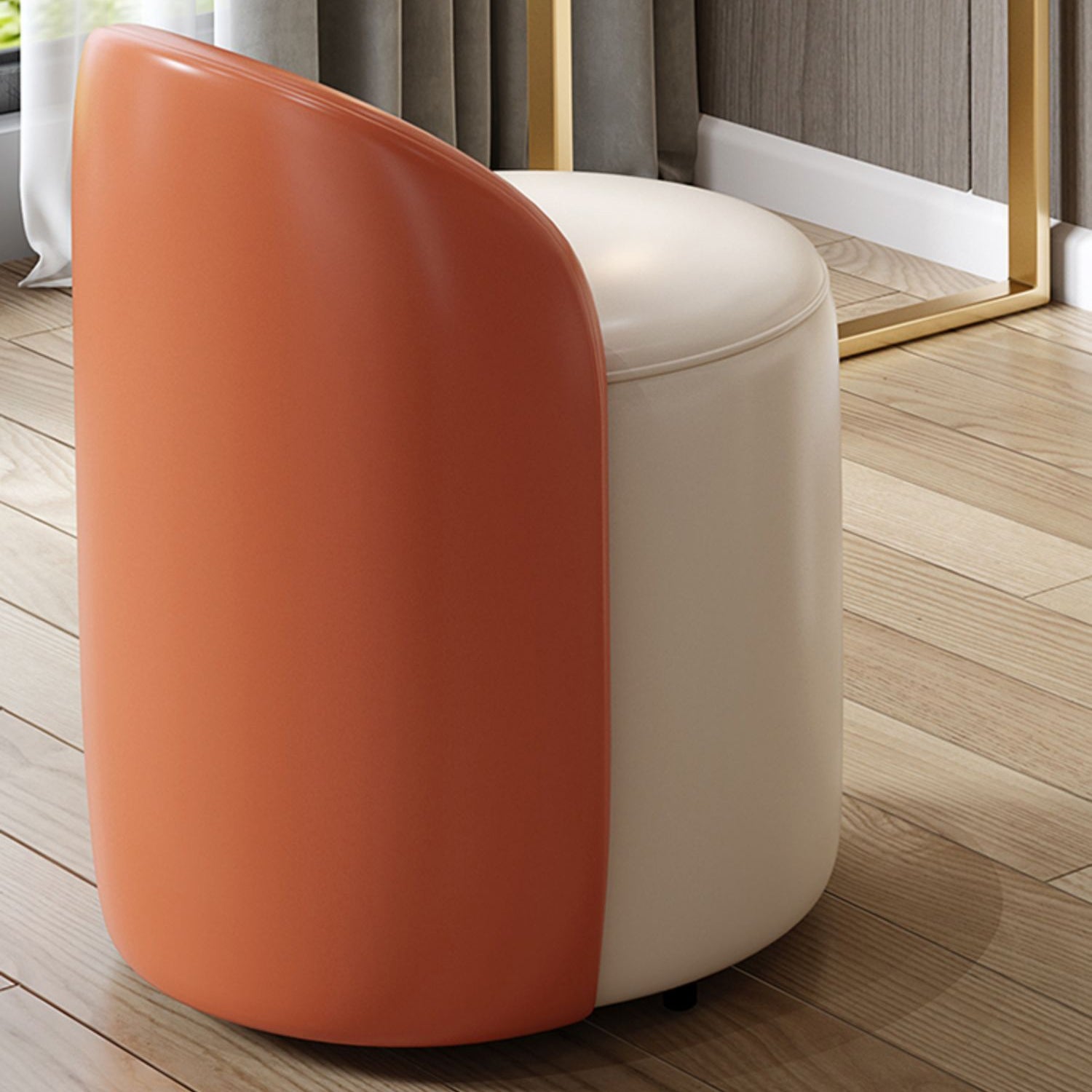 Glam Beige Makeup Vanity Set 30" Tall Glass/Slate Top Dressing Table Clearhalo 'Bedroom Furniture' 'furn' 'furn_makeup_vanities' 'Furniture' 'Makeup Vanities' 'makeup_vanities' 5614623