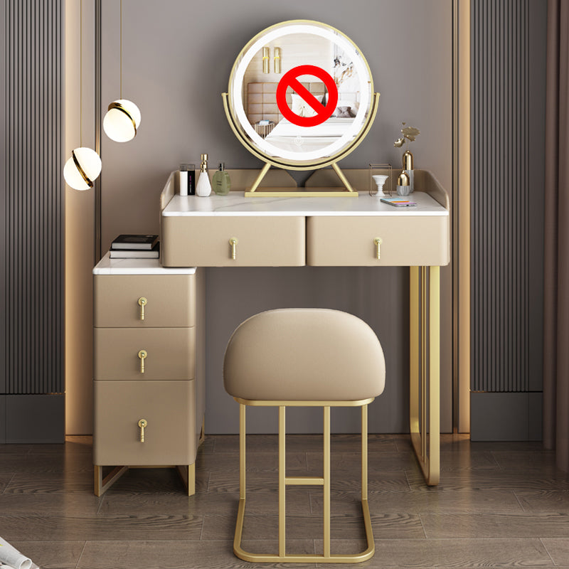 Zeitgenössisches Make-up Eitelkeit Massivholz 4 Schubladen Eitelkeitsverkederstisch