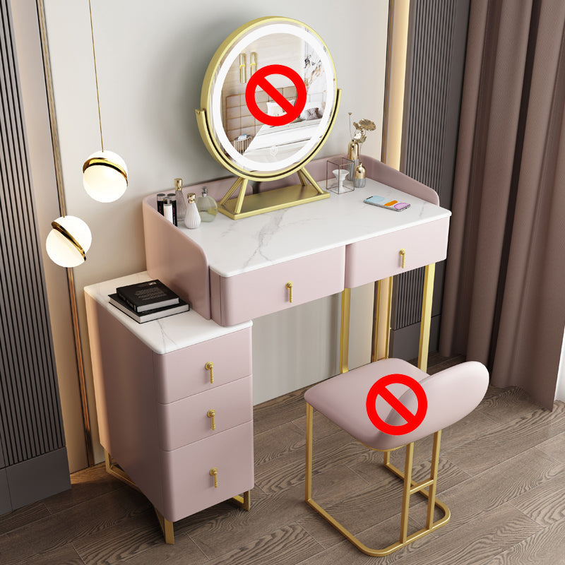 Zeitgenössisches Make-up Eitelkeit Massivholz 4 Schubladen Eitelkeitsverkederstisch