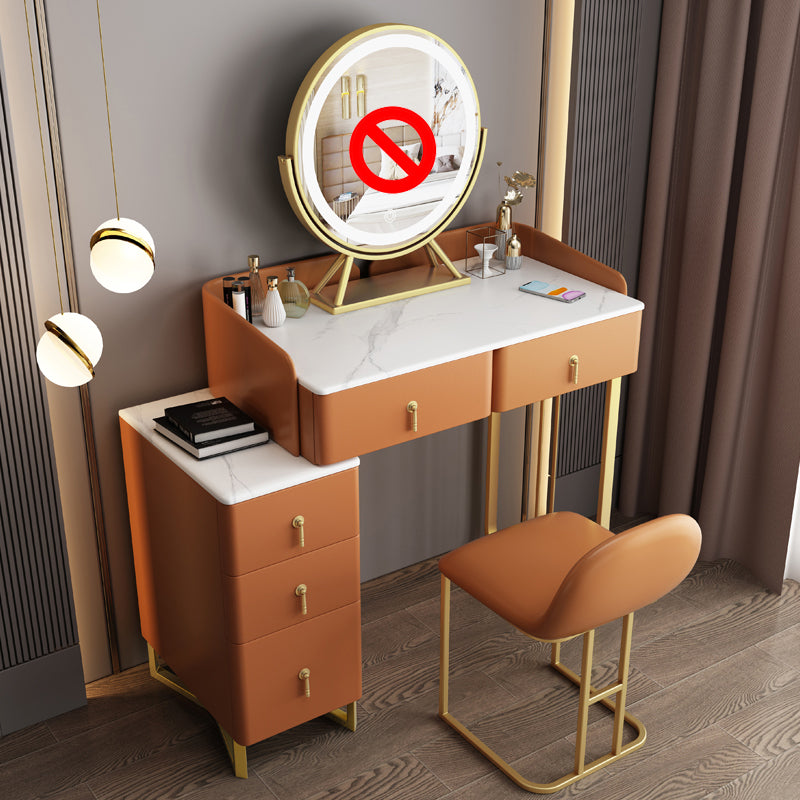Zeitgenössisches Make-up Eitelkeit Massivholz 4 Schubladen Eitelkeitsverkederstisch