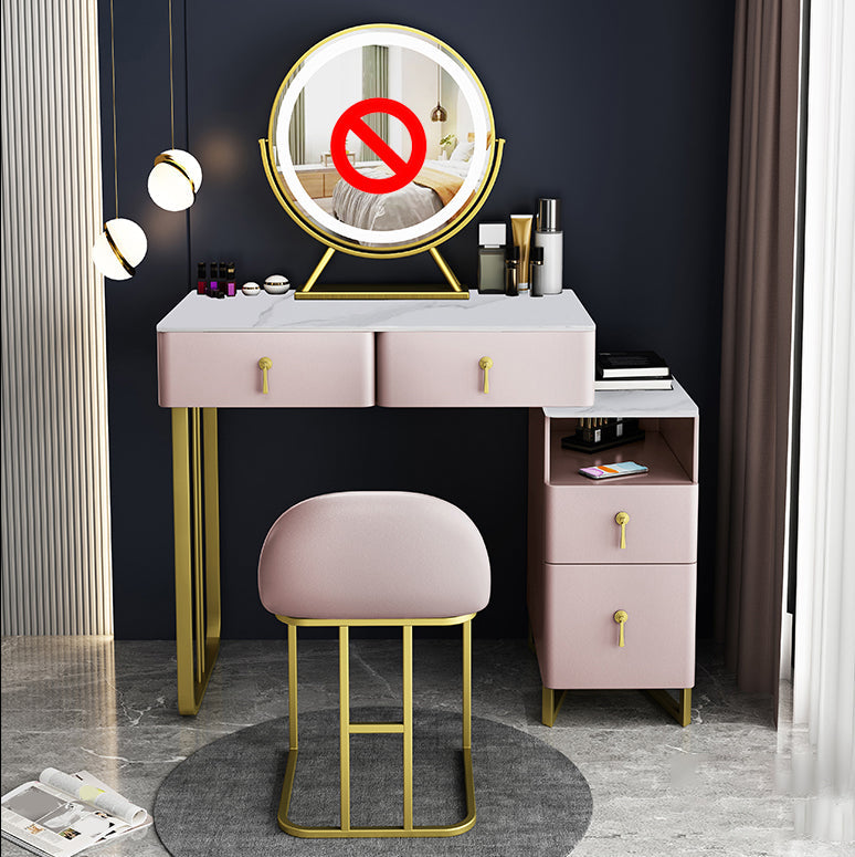 Zeitgenössisches Make-up Eitelkeit Massivholz 4 Schubladen Eitelkeitsverkederstisch