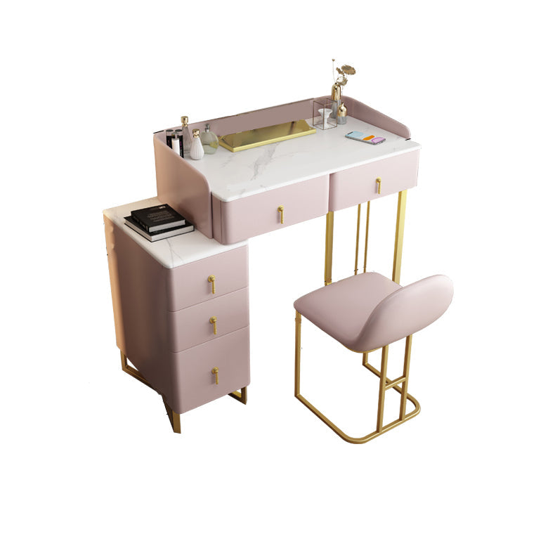 Zeitgenössisches Make-up Eitelkeit Massivholz 4 Schubladen Eitelkeitsverkederstisch