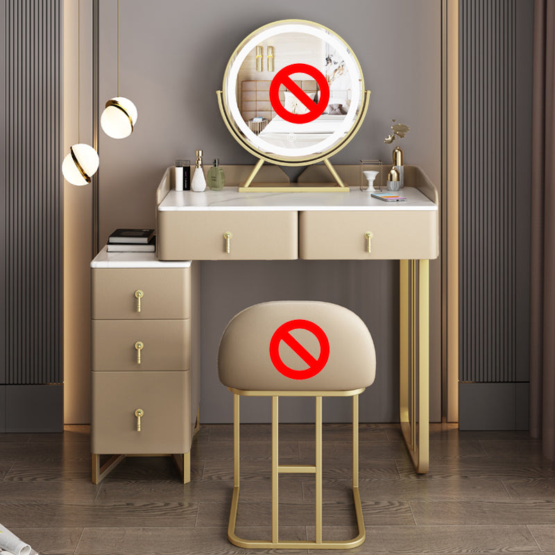 Zeitgenössisches Make-up Eitelkeit Massivholz 4 Schubladen Eitelkeitsverkederstisch