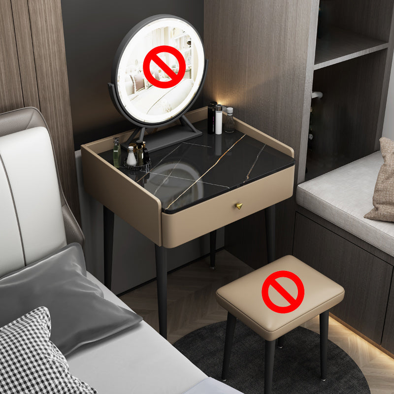 Zeitgenössisches Make -up Eitelkeitstisch Tisch Holz Waschtisch mit Schublade