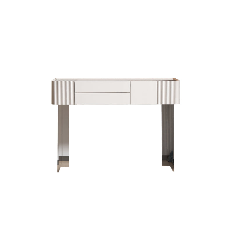 2-Drawer Contemporary Dressing Table Wooden Makeup Vanity Desk