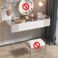 2-Drawer Contemporary Dressing Table Wooden Makeup Vanity Desk