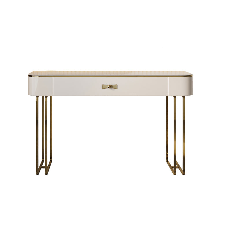 Glama-Waschtisch Set Beige Make-up Eitelkeit mit Schubladen