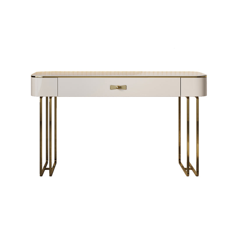 Glama-Waschtisch Set Beige Make-up Eitelkeit mit Schubladen