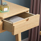 Tavolo da trucco scandinavo in legno massiccio set 1 tavolo da toeletta da top-top cassetto