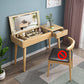 Tavolo da trucco scandinavo in legno massiccio set 1 tavolo da toeletta da top-top cassetto