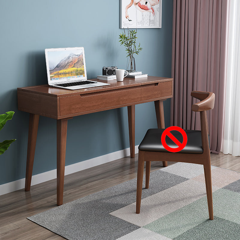 Tavolo da trucco scandinavo in legno massiccio set 1 tavolo da toeletta da top-top cassetto