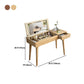 Tavolo da trucco scandinavo in legno massiccio set 1 tavolo da toeletta da top-top cassetto
