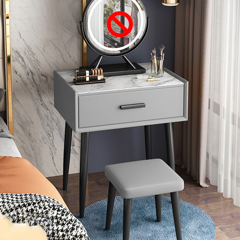 Contemporary Wooden Makeup Vanity Desk 1 Drawer Vanity Dressing Table