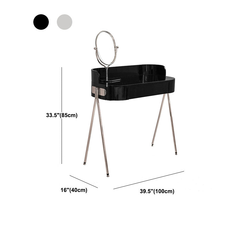 Zeitgenössischer Waschtischverkesseltabelle 1 Schublade Schwarz/Weiß -Waschtische Tische