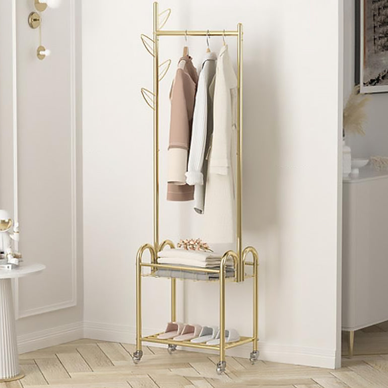 Moderne Metallhalle -Hallbaum -Kleiderbügelhaken und Lagerscheltrack