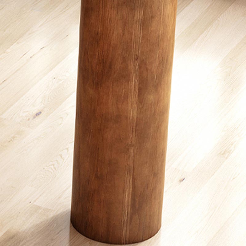 Irregular Shape Pine Wood Top Bar Table Modern Bar Table with Double Pedestal Clearhalo 'Bar Furniture' 'Bar Tables' 'bar_tables' 'furn' 'furn_bar_tables' 'Furniture' 'Kitchen & Dining Furniture' 5616711