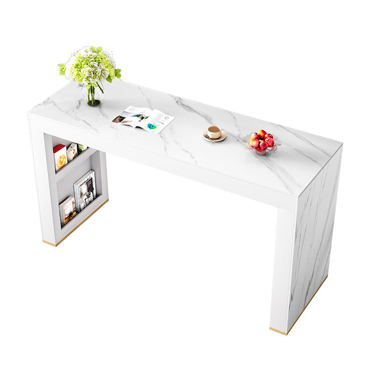 Modern Style Bar Counter Table Rectangle Stone Table for Kitchen Without Chairs Clearhalo 'Bar Furniture' 'Bar Tables' 'bar_tables' 'furn' 'furn_bar_tables' 'Furniture' 'Kitchen & Dining Furniture' 5616746