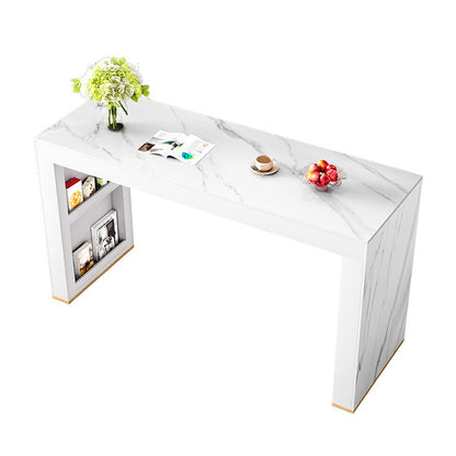 Modern Style Bar Counter Table Rectangle Stone Table for Kitchen Without Chairs Clearhalo 'Bar Furniture' 'Bar Tables' 'bar_tables' 'furn' 'furn_bar_tables' 'Furniture' 'Kitchen & Dining Furniture' 5616746