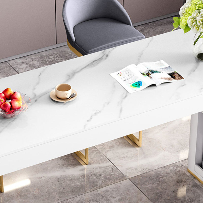 Modern Style Bar Counter Table Rectangle Stone Table for Kitchen Clearhalo 'Bar Furniture' 'Bar Tables' 'bar_tables' 'furn' 'furn_bar_tables' 'Furniture' 'Kitchen & Dining Furniture' 5616748