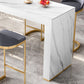 Modern Style Bar Counter Table Rectangle Stone Table for Kitchen Clearhalo 'Bar Furniture' 'Bar Tables' 'bar_tables' 'furn' 'furn_bar_tables' 'Furniture' 'Kitchen & Dining Furniture' 5616750