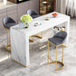 Modern Style Bar Counter Table Rectangle Stone Table for Kitchen Clearhalo 'Bar Furniture' 'Bar Tables' 'bar_tables' 'furn' 'furn_bar_tables' 'Furniture' 'Kitchen & Dining Furniture' 5616752