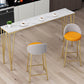 Contemporary Home Footrest Barstool Matte Finish Upholstered Stool