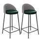 Contemporary Home Footrest Barstool Matte Finish Upholstered Stool
