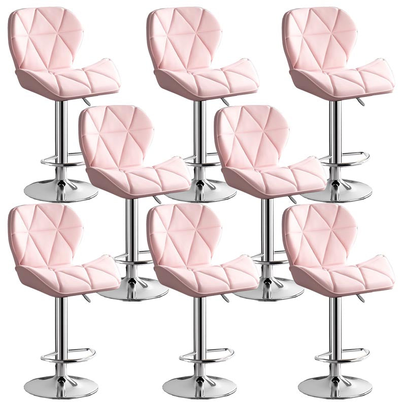 Moderni sgabelli da bar in rivestimento per finitura girevole ad altezza regolabile