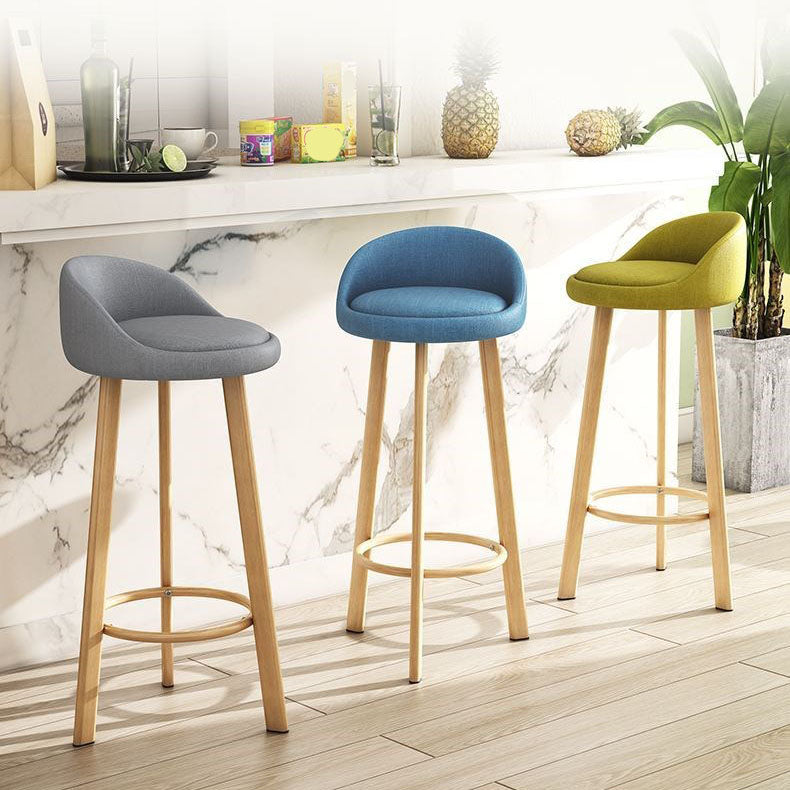 Modern Home Low Back Barstool Matte Finish Upholstered Stools Clearhalo 'Bar Furniture' 'Bar Stools' 'bar_stools' 'furn' 'furn_bar_stools' 'Furniture' 'Kitchen & Dining Furniture' 5617488