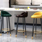 Modern Home Low Back Barstool Matte Finish Upholstered Stools Clearhalo 'Bar Furniture' 'Bar Stools' 'bar_stools' 'furn' 'furn_bar_stools' 'Furniture' 'Kitchen & Dining Furniture' 5617490