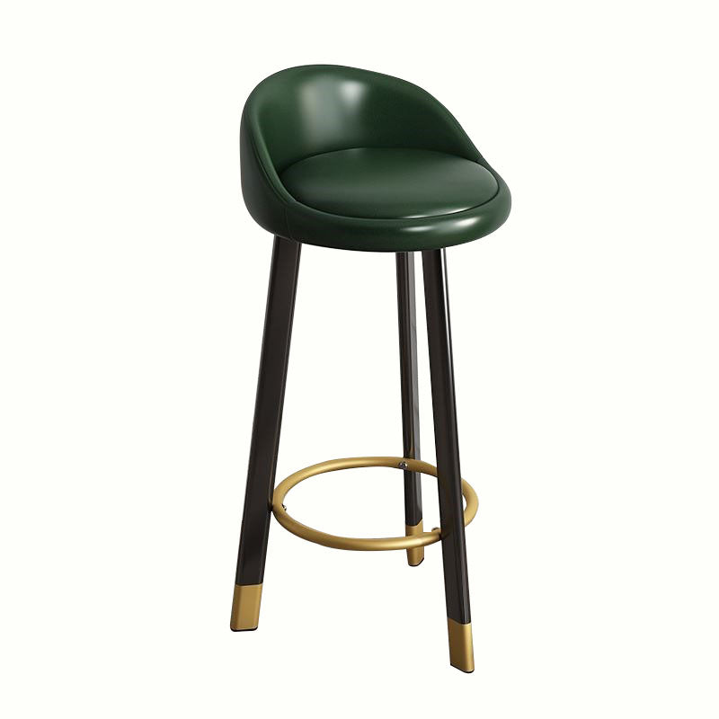 Modern Home Low Back Barstool Matte Finish Upholstered Stools Clearhalo 'Bar Furniture' 'Bar Stools' 'bar_stools' 'furn' 'furn_bar_stools' 'Furniture' 'Kitchen & Dining Furniture' 5617494