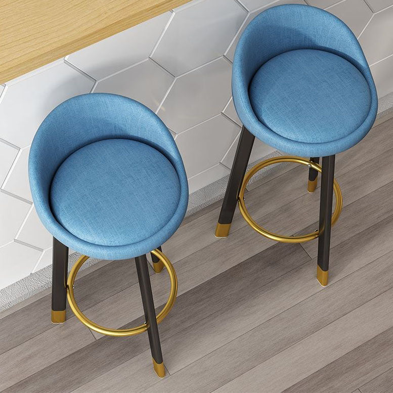 Modern Home Low Back Barstool Matte Finish Upholstered Stools Clearhalo 'Bar Furniture' 'Bar Stools' 'bar_stools' 'furn' 'furn_bar_stools' 'Furniture' 'Kitchen & Dining Furniture' 5617502