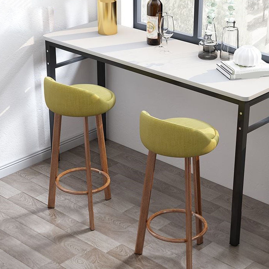 Modern Home Low Back Barstool Matte Finish Upholstered Stools Clearhalo 'Bar Furniture' 'Bar Stools' 'bar_stools' 'furn' 'furn_bar_stools' 'Furniture' 'Kitchen & Dining Furniture' 5617506
