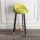 Modern Home Low Back Barstool Matte Finish Upholstered Stools Green Black 1 Piece Clearhalo 'Bar Furniture' 'Bar Stools' 'bar_stools' 'furn' 'furn_bar_stools' 'Furniture' 'Kitchen & Dining Furniture' 5617522