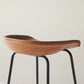Eigentijdse matte afwerking lederen barstool low back coffeeshop ontlasting
