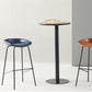 Eigentijdse matte afwerking lederen barstool low back coffeeshop ontlasting