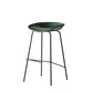Eigentijdse matte afwerking lederen barstool low back coffeeshop ontlasting