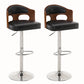 Contemporary Metal Barstool Faux Leather Counter Stool With Chrome Base 2 Piece Set Clearhalo 'Bar Furniture' 'Bar Stools' 'bar_stools' 'furn' 'furn_bar_stools' 'Furniture' 'Kitchen & Dining Furniture' 5617668