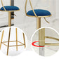 Glam Round Bar & Counter Stool Metal Verstelbare Teller met schakel met draaikolk