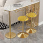 Glam Round Bar & Counter Stool Metal Verstelbare Teller met schakel met draaikolk