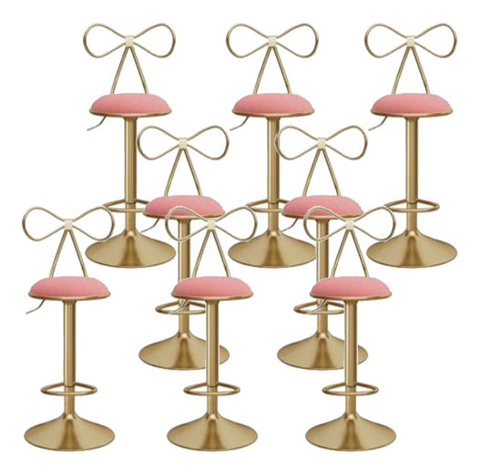 Glam Round Bar & Counter Stool Metal Verstelbare Teller met schakel met draaikolk