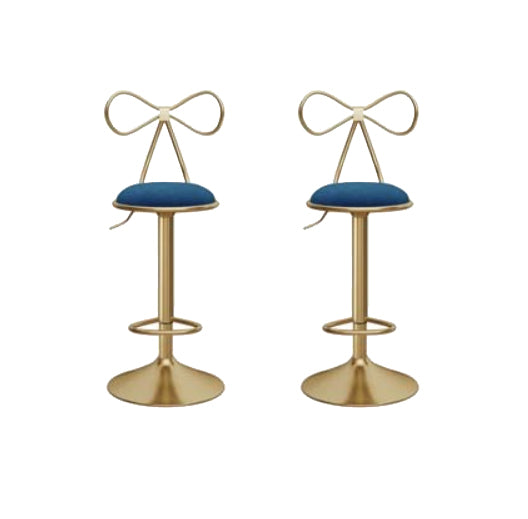 Glam Round Bar & Counter Stool Metal Verstelbare Teller met schakel met draaikolk