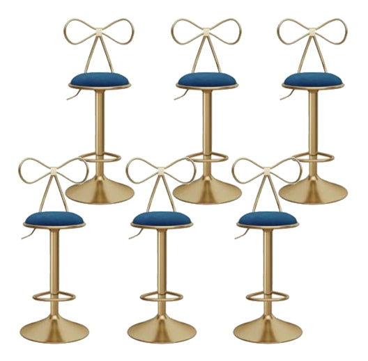 Glam Round Bar & Counter Stool Metal Verstelbare Teller met schakel met draaikolk