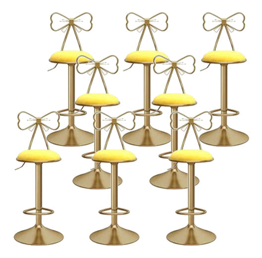 Glam Round Bar & Counter Stool Metal Verstelbare Teller met schakel met draaikolk